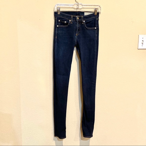 Rag & Bone High Rise Skinny Jeans, Heritage Color - Picture 3 of 12
